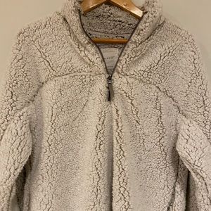 Fuzzy quarter zip
